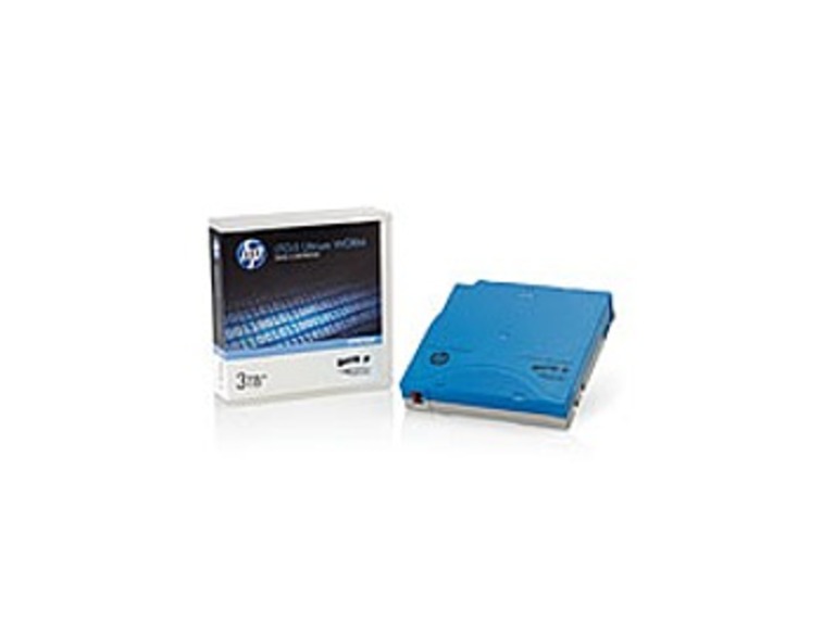 HP C7975W LTO-5 Ultrium 3 TB WORM Custom Labeled Data Cartridge - 1.5 TB - Light Blue