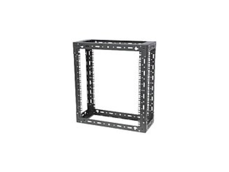 Rack Solution Innovation 119-1755 Open Frame Wall Mount Rack - 9U - Steel - Black