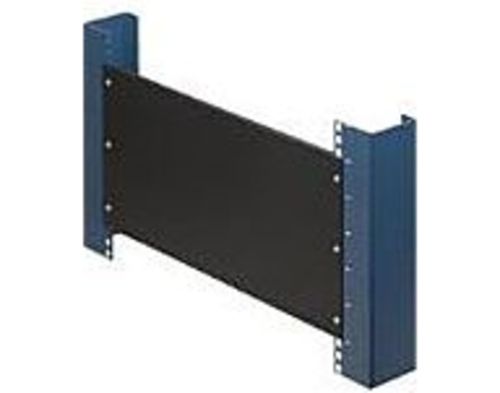 Rack Solutions 1U Filler Panel with Stability Flanges - Steel - Black - 1 Pack