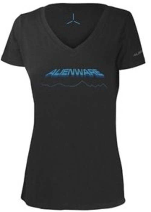 Alienware AWSWDL Space-Age Gaming Gear T-Shirt - Large - Ladies - Gray