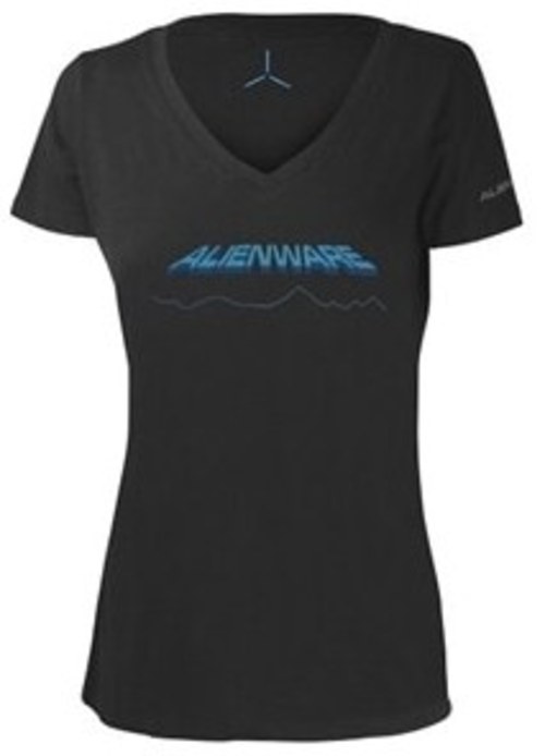 Alienware AWSWDS Space-Age Gaming Gear T-Shirt - Small - Ladies - Gray