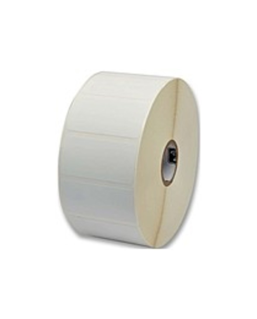 Zebra Z-Perform 2000D Thermal Label - Permanent Adhesive - 1 1/4" Width x 1" Length - 1" Core - Direct Thermal - White - Paper, Acrylic - 2340 / Roll