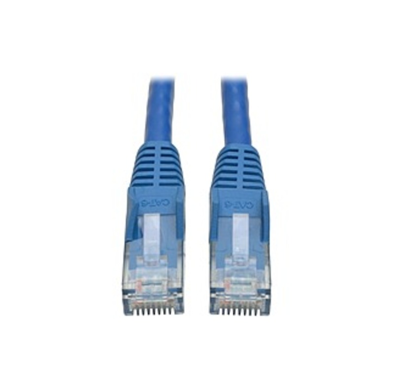 Tripp Lite 10ft Cat6 Gigabit Snagless Molded Patch Cable RJ45 M/M Blue 10' - 10ft - 1 x RJ-45 Male - 1 x RJ-45 Male - Blue