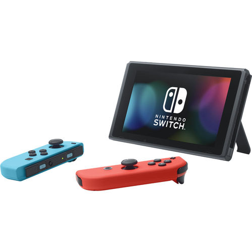 Switch Gaming Console with Neon Blue and Red Joy-Con Controllers - Black - Nintendo HADSKABAA