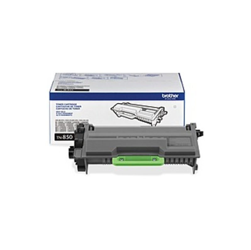 Brother Genuine TN850 High Yield Mono Laser Black Toner Cartridge - Laser - High Yield - 8000 Pages - Black - 1 Each