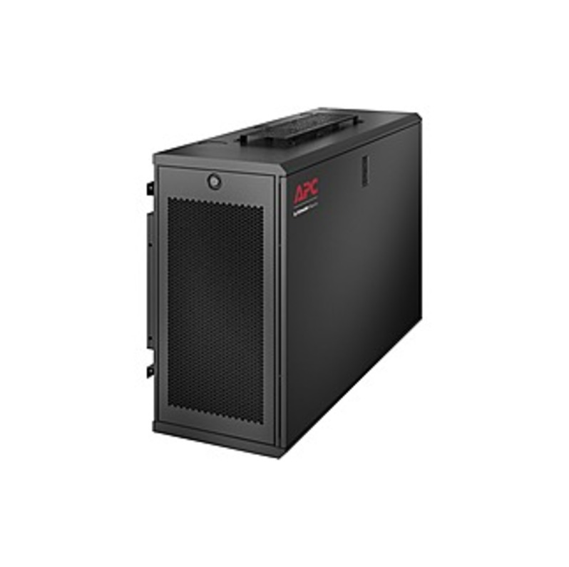 APC BY SCHNEIDER ELECTRIC AR106V NETSHELTER WX 6U LOW-PROFILE WALLMOUNT ENCLOSURE 120V FANS