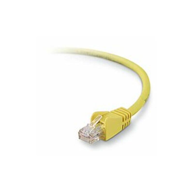 Belkin High Performance Cat. 6 Network Patch Cable - RJ-45 Male - RJ-45 Male - 5.91ft - Yellow