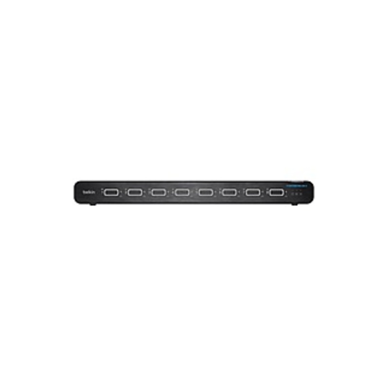 Belkin Universal 2nd Gen Secure KVM Switch, 8-Port Single Head w/ CAC - 8 Computer(s) - 1 Local User(s) - 3840 x 2160 - 19 x USBHDMIDVI - Desktop, Rac -  Belkin Components, F1DN108KVM-UN-4