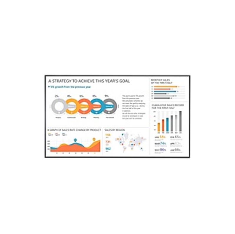Digital Signage Monitor - 75"" LCD - 8 GB - 3840 x 2160 - LED - 500 Nit - 2160p - HDMI - USB - DVI - Serial - Wireless LAN - Ethernet - web - LG 75UH5F-H