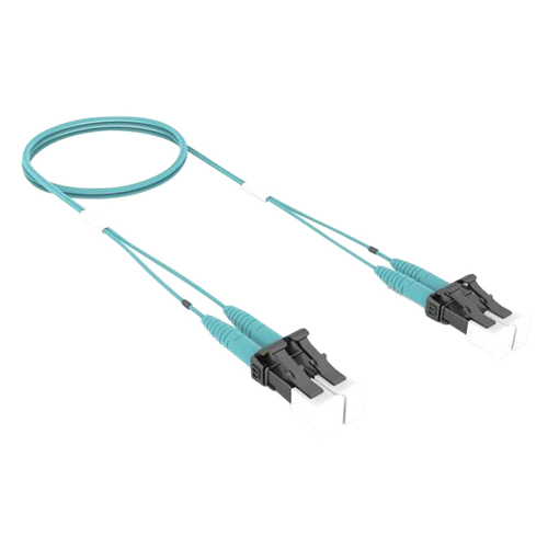 CommScope FEXLCLC42-EXF007 7-Feet LazrSPEED OM4 Fiber Patch Cable - 2 Fiber - LC To LC - Duplex - Riser - Aqua