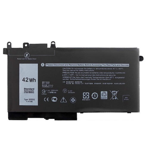 Dell RRJDX Lithium-Ion Replacement Battery For Latitude 14 5490 - 3-Cell - 42 Watt-Hour - 3500 MAh - 11.4 Volts