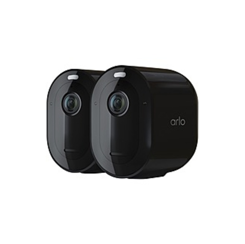 Arlo - Pro 4 Spotlight Camera, 2 Pack - VMC4250B - Black