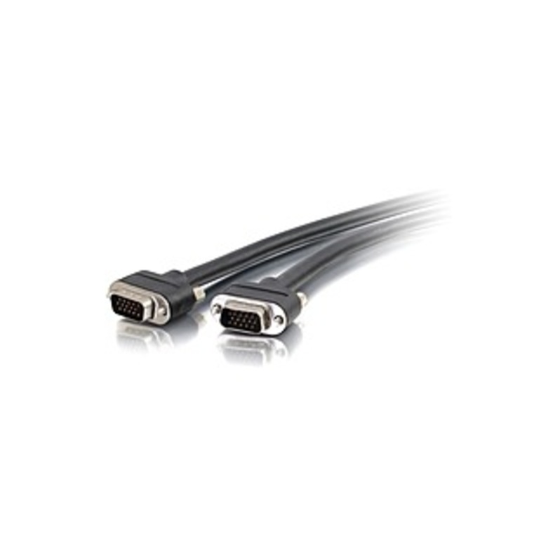 C2G 6ft VGA Cable - Select VGA Video Cable M/M - In-Wall CMG-Rated - VGA For Video Device - 6 Ft - HD-15 Male VGA - HD-15 Male VGA