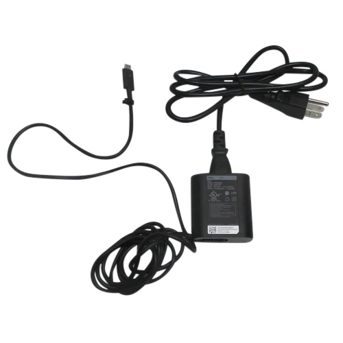 Dell WCRPM AC Adapter With USB-C Connector And Power Cord - 45 Watts - 20 Volts - 2.5 Amperes - Black