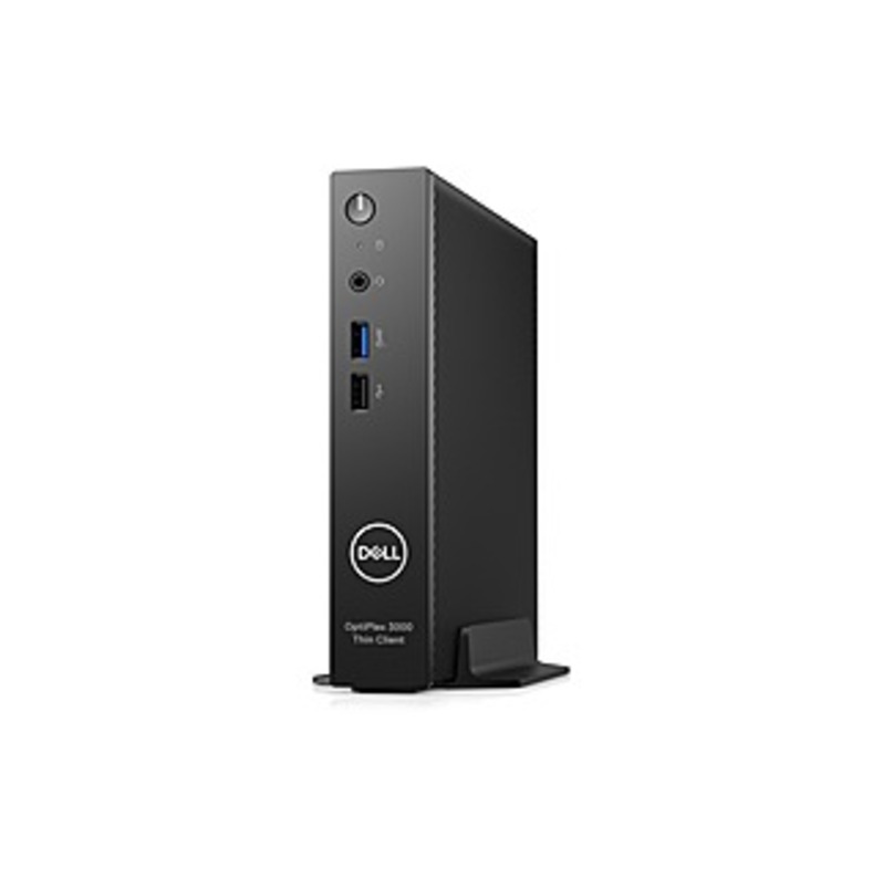 Dell OptiPlex 3000 Thin Client - Intel Celeron N5105 Quad-core (4 Core) 2 GHz - Black - Intel Chip - 4 GB RAM DDR4 SDRAM - 32 GB Flash - Intel UHD Gra