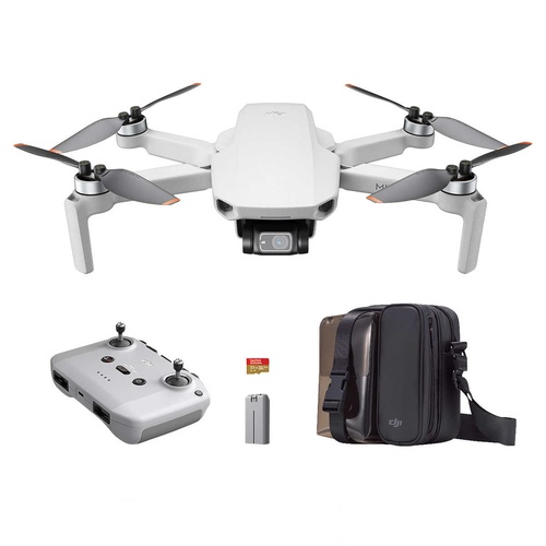 Mini 2 Quadcopter Drone Camera Bundle with Remote Control - 4K Camera - 3-Axis Gimbal - White - dji CP.MA.00000367.01