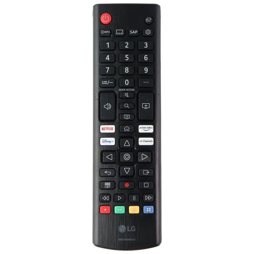 LG AKB76040302 TV Remote Control With 2x AAA Batteries for 86UQ7590PUD, 55UQ7070ZUE, 55UQ7570PUJ Televisions - Black -  LG Electronics