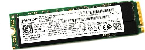 Dell WGFH4 MLC 3D-Nand Solid State Drive - 256 GB - M.2 2280 - PCIe 3.0 X4, NVMe - M Key Connector