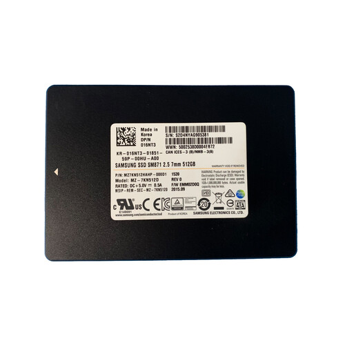 Dell MZ-7KN512D 16NT3 SM871 Series MLC Solid State Drive - 512 GB - 2.5 Inches - 7mm - SATA - 6Gbps