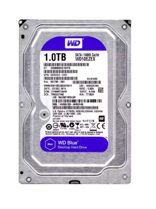 WD-XL1000 Hard Drive with F238f Tray - 1 TB - 7200 RPM - 3.5 Inches - SATA - 6 Gbps - 64 MB - Dell PGD3Y