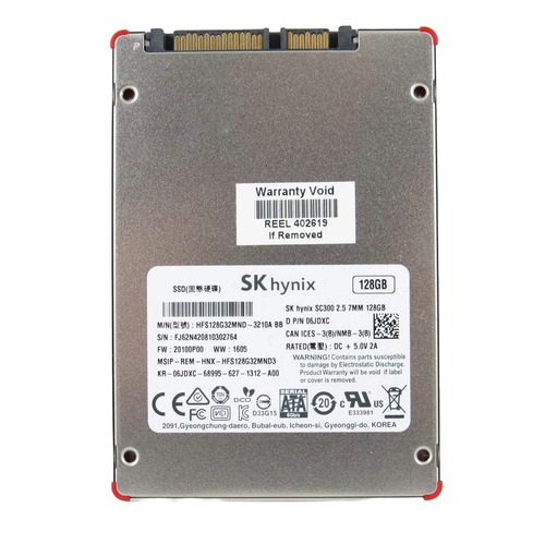 Dell 6JDXC 128 GB 2.5 Inches Internal Solid State Drive For Alienware Area-51 R2 - 6 Gbps - SATA - SK Hynix SC300 Series - HFS128G32MND-3210A