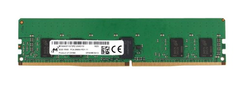 Micron MTA9ASF1G72PZ-2G6D1SI 8 GB Memory Module - 1Rx8 - DDR4 - 2666 MHz - 1.2 Volts - 288-Pin - ECC - RDIMM