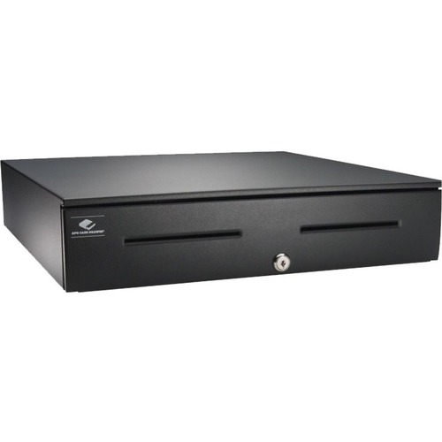 APG JD320-BL1317-K2 Cash Drawer - Steel - Series 4000 - 4x4 320 24V Media Slot - Black