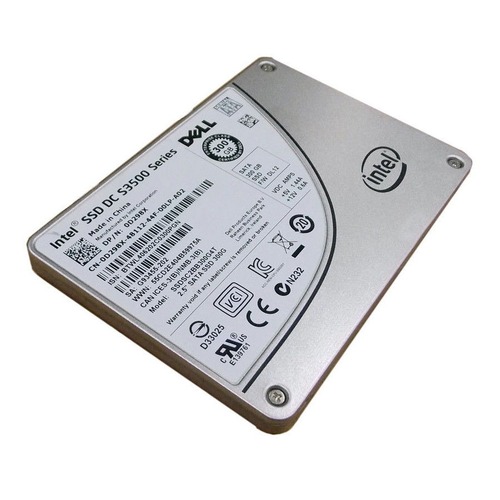 Dell D298X 300 GB 2.5 Inches Internal Solid State Drive - 6 Gbps - SATA - MLC - Read Intensive - 512e - 7 MM - Intel DC S3500 Series - SSDSC2BB300G4T