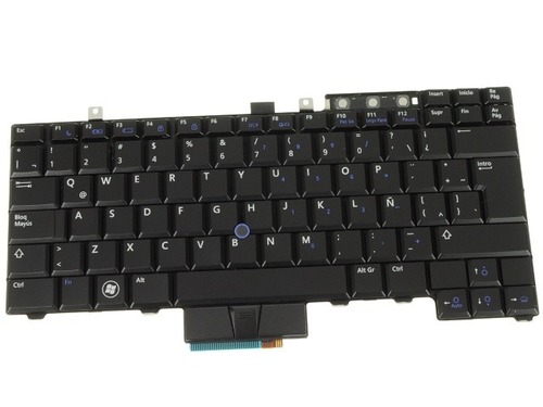 Spanish Latin America Backlit Replacement Keyboard for Latitude E5500 - Black - 84 Key - Dell 7DCFW