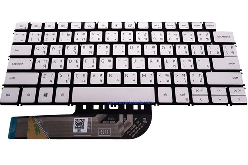 Dell 1H02X Thai Keyboard Assembly For Inspiron 14 7490 Laptop - Silver