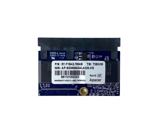 Apacer 8Y.F1B42.7604B 4 GB Internal Solid State Drive - 6 Gbps - Micro SATA - Multi Level Cell - AP-SDM004G4LADS-KS