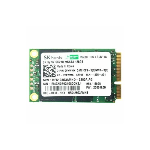 Dell VXWMK (Sk Hynix HFS128G3AMND-2200A) SK Hynix SC210 Series 128GB Internal Solid State Drive - SATA 6Gbps - MSATA - Multi-level Cell (MLC) NAND