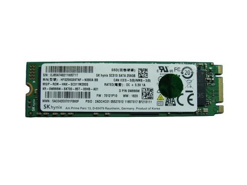 Dell W866W 256 GB Solid State Drive - M.2 2280 - SATA - SC313