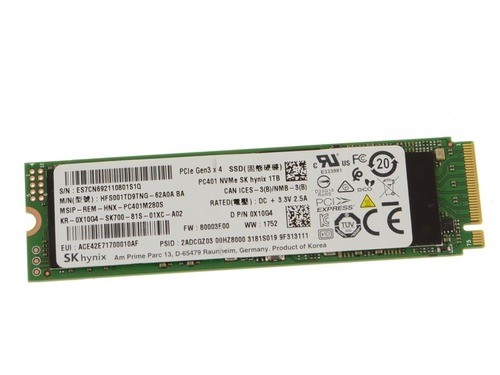 Dell X10G4 1 TB Solid State Drive - M.2 2280 - NVMe - PCI Express 3.0 X4