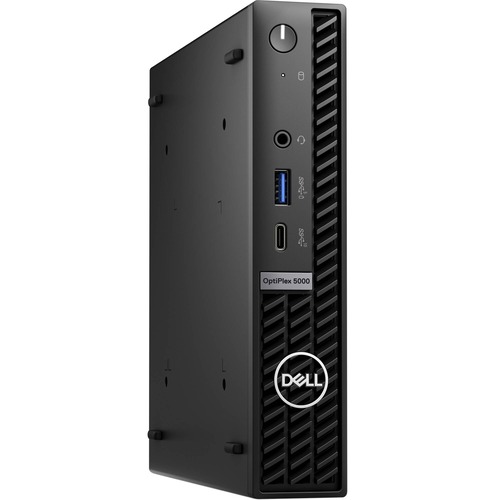 Dell OptiPlex 5000 1MKMP Desktop Computer - Black - Intel Core I5-12500T 12th Generation  VPro Technology - 8 GB DDR4 SDRAM - 256 GB SSD - Micro PC -