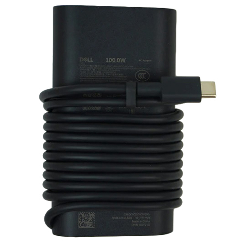 Dell GY21C (Chicony HA100PM230) 100 Watts AC Adapter - SFF - Function-LED In Casing - USB-C Connector - E5 Power Cable - Black