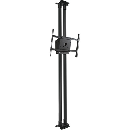 Peerless-AV MOD-FCS2KIT300-B Modular Dual Pole Flat Floor To Ceiling Plate Mount Kit - 46 To 90 Inches Monitors - Up To 211 Lb Max Weight Capacity - U