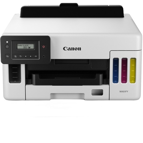 Canon MAXIFY GX5020 5550C002 Desktop Wireless Inkjet Color Printer - White - Automatic Duplex Print - 600 X 1200 DPI Print - 600 Sheets Input - Ethern