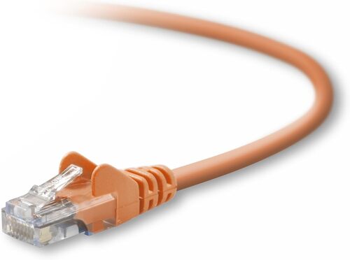 Belkin A3L791-07-ORG-S 7-feet CAT5e Ethernet Network Patch Cable - Orange - RJ-45 Male To RJ-45 Male